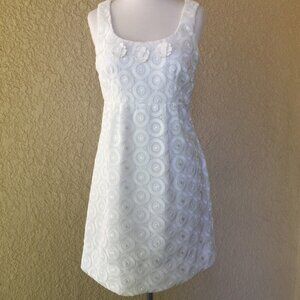 Phoebe Couture Crochet-Floral-Panel Petite/Women's Dress Size 2 NWT